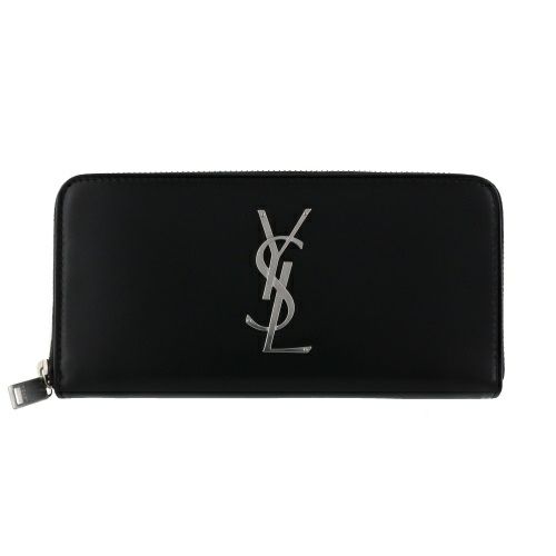 サンローラン パリ SAINT LAURENT PARIS 長財布 レディース ブラック 