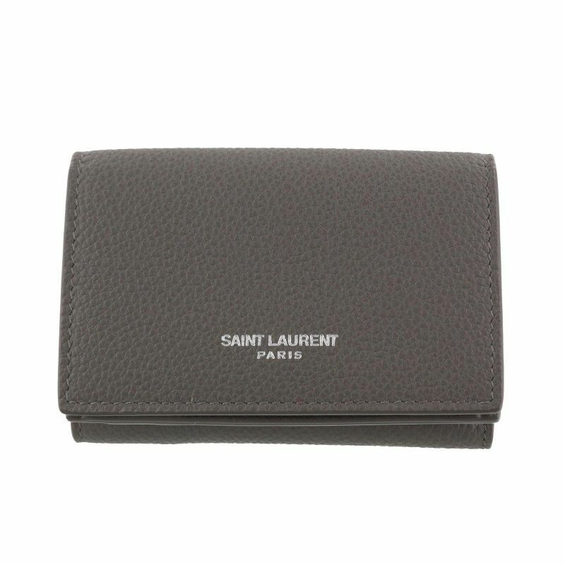 SAINT LAURENT PARIS サンローラン パリ 三つ折り財布 レディース グレー 459784 B680N 1202