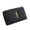 SAINT LAURENT PARIS サンローラン パリ 三つ折り財布 レディース ブラック 668274 BOWA1 1000 NOIR