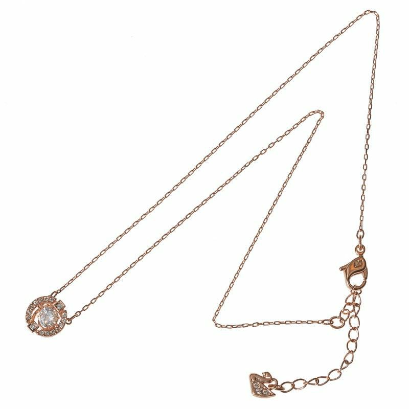 スワロフスキー SWAROVSKI ネックレス ラインストーン ローズゴールド 5272364