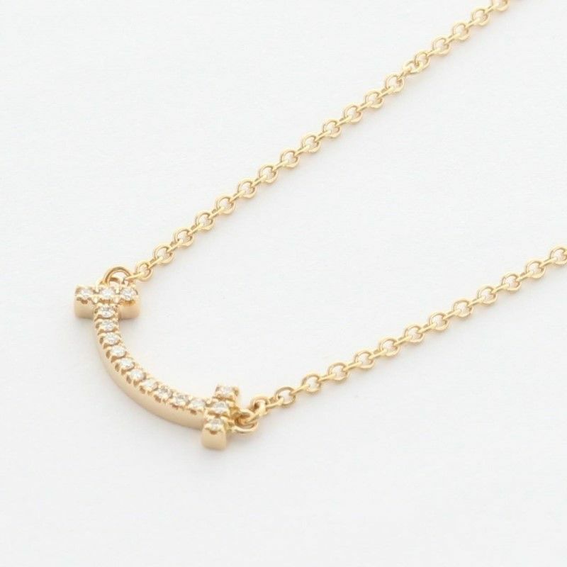 ティファニー Tiffany&Co. ネックレス Tスマイル ミニ ダイヤ 62617780