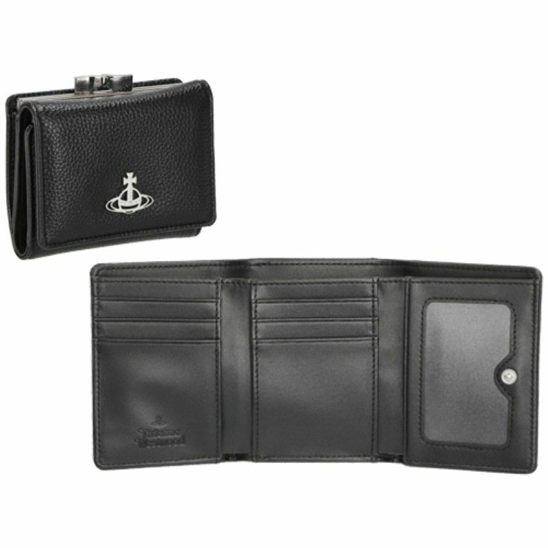 Vivienne Westwood ヴィヴィアンウエストウッド 三つ折り財布 レディース ブラック 51010018 N403 BLACK
