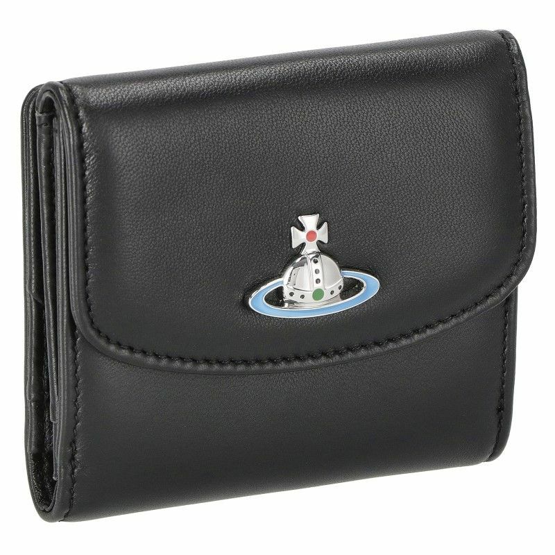 Vivienne Westwood ヴィヴィアンウエストウッド 二つ折り財布 EMMA ブラック 51150003 N401 BLACK