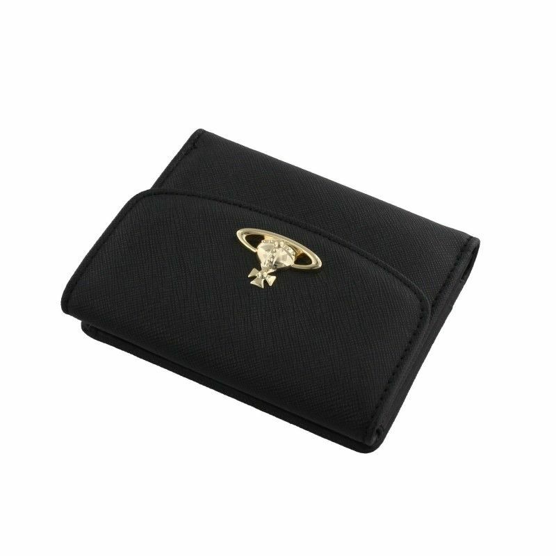 Vivienne Westwood ヴィヴィアンウエストウッド 二つ折り財布 VICTORIA ブラック 51150003 BLACK | GINZA  LoveLove（ラブラブ）