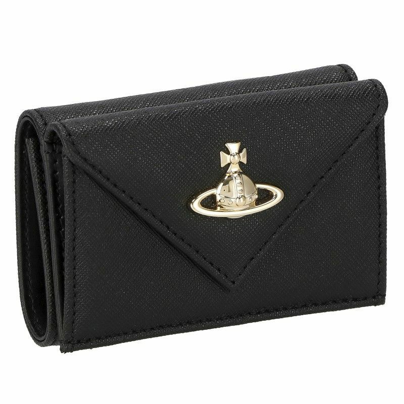 ヴィヴィアンウエストウッド Vivienne Westwood 三つ折り財布 レディース ブラック 51150009 N403 BLACK