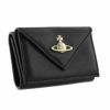 ヴィヴィアンウエストウッド Vivienne Westwood 三つ折り財布 レディース ブラック 51150009 N413 BLACK