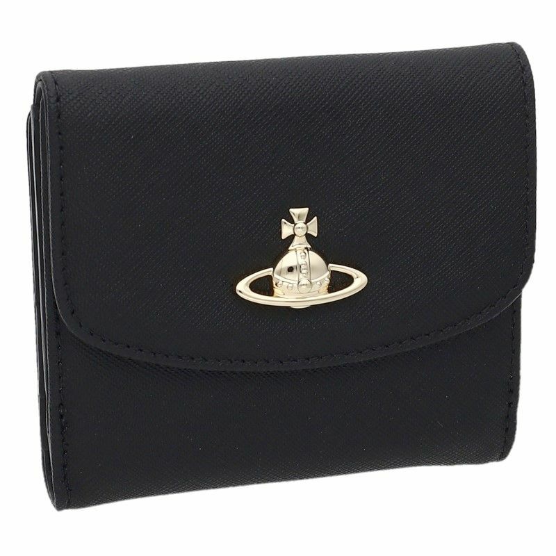 ヴィヴィアンウエストウッド Vivienne Westwood 二つ折り財布 レディース 51150003 SAFFIANO BLK