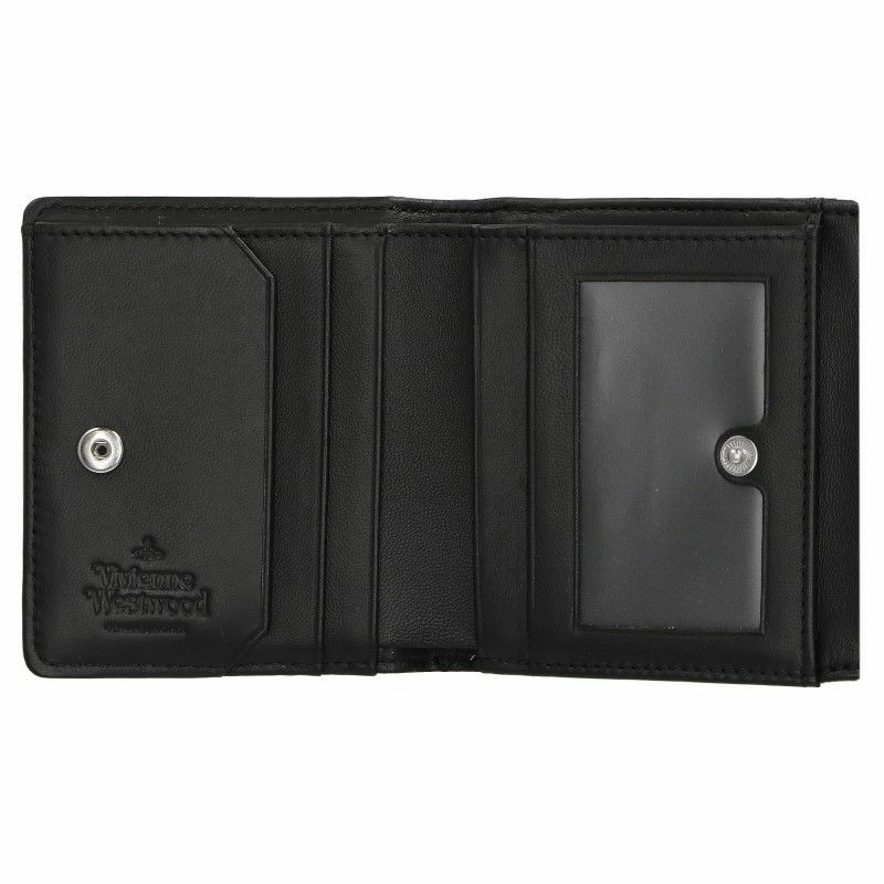 ヴィヴィアンウエストウッド Vivienne Westwood 二つ折り財布 レディース ブラック 51150003 NAPPA BLACK
