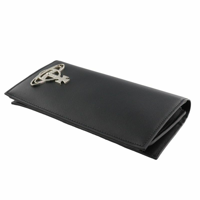 ヴィヴィアンウエストウッド 財布 長財布 かぶせ　ブラック ヴィヴィアンウエストウッド Vivienne Westwood 長財布 KENT