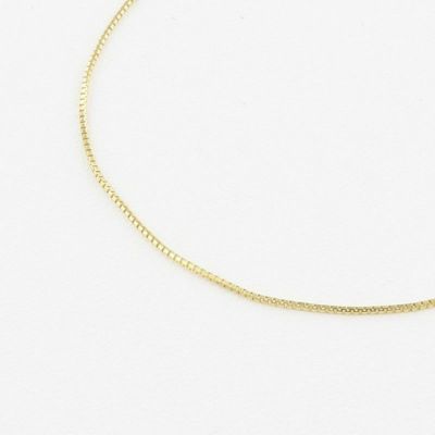ベネチアンチェーン 18Kイエローゴールド ネックレス レディース 0.7mm