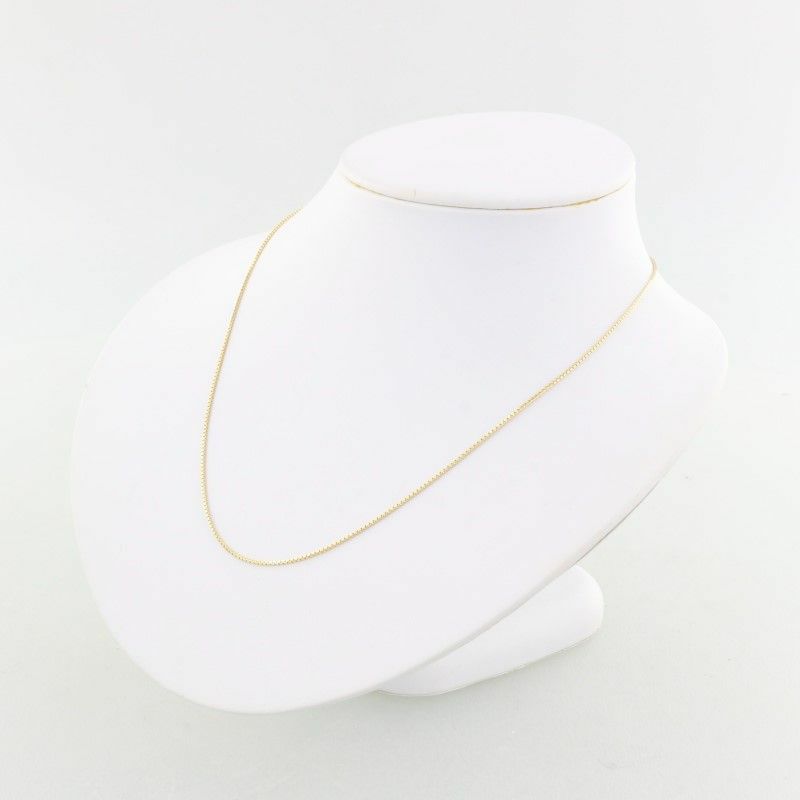 ベネチアンチェーン 18Kイエローゴールド ネックレス レディース 1.0mm