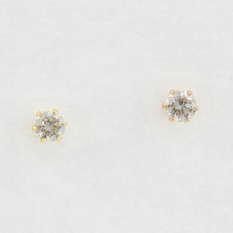 ダイヤモンドピアス レディース ダイヤモンド0.20ct イエローゴールド EDA-069-8Y14