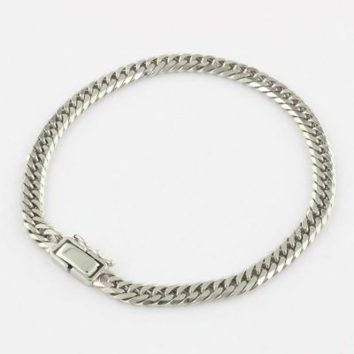 喜平 ブレスレット PT850 6面 ダブル 20cm 20g プラチナ 造幣局