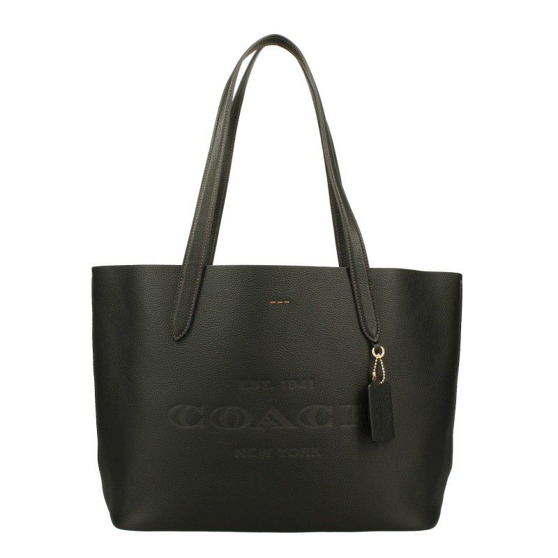 コーチ アウトレット トートバッグ レディース キャメロン ペブルド レザー トート ブラック COACH CC050 IMBLK