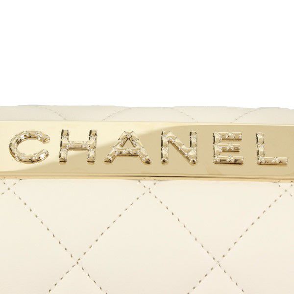 シャネル ハンドバッグ レディース トップハンドルフラップバッグ ホワイト CHANEL A92236 B08027 10601 ホワイト