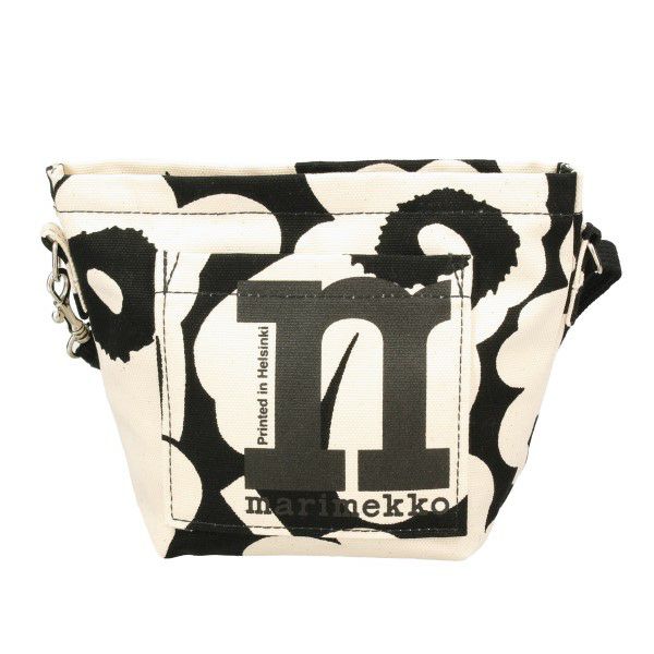 マリメッコ ショルダーバッグ レディース UNIKKO ウニッコ MONO MINI CROSSBODY ブラック marimekko 92198 908 COTTON/ BLACK