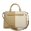 マイケルコース トートバッグ レディース Reed ベルテッド サッチェル ラージ ベージュ MICHAEL KORS 35F3G6RS3B CAMEL MULTI