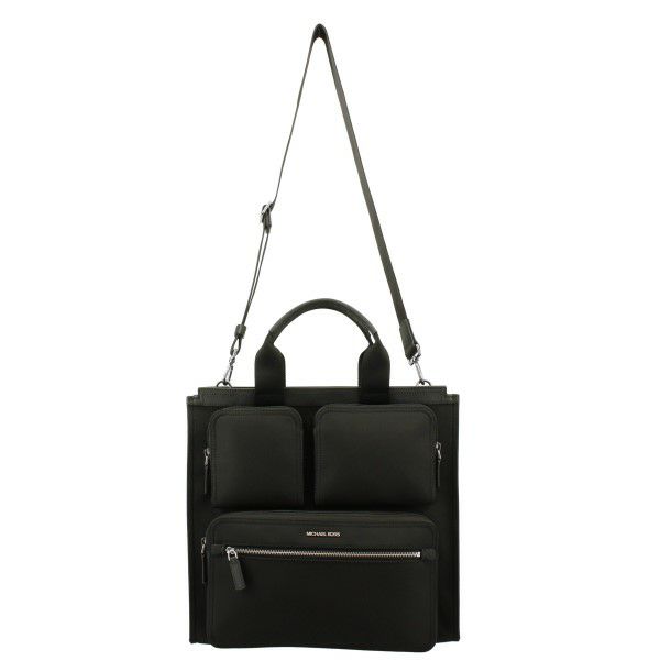 マイケルコース トートバッグ メンズ Kent リサイクルナイロントートバッグ ブラック MICHAEL KORS 37F2LKNT3O BLACK