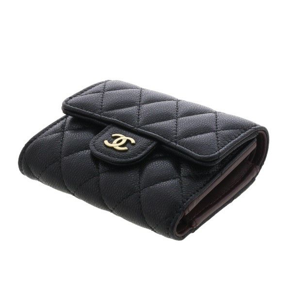 内側もCHANEL♡フラップウォレット使いやすい３つ折り財布 シャネル(CHANEL) レザー 三つ折り財布 | 通販・人気ランキング