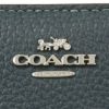 コーチ アウトレット 二つ折り財布 レディース スナップ ウォレット ブルー COACH C2862 SV/DE ブルー/デニム