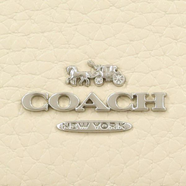 コーチ アウトレット 三つ折り財布 レディース スムース レザー マイクロ ウォレット ホワイト COACH CM238 SV/HA チョーク