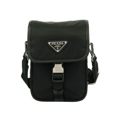 プラダ PRADA ショルダーバッグ メンズ ロゴ ブラック 2VD052