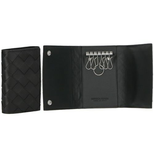 ボッテガヴェネタ キーケース メンズ イントレチャート ブラック BOTTEGA VENETA 630336 VCPQ4 8803