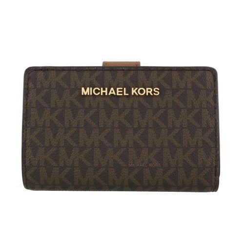 マイケルコース 二つ折り財布 レディース JET SET TRAVEL ブラウン MICHAEL KORS 35F8GTVF2B ブラウン