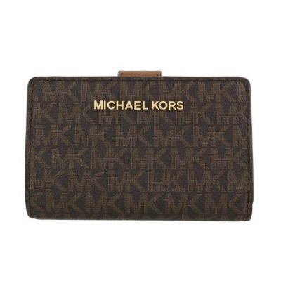 マイケルコース 二つ折り財布 レディース JET SET TRAVEL ブラウン MICHAEL KORS 35F8GTVF2B ブラウン