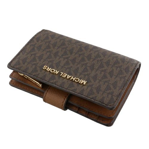 マイケルコース 二つ折り財布 レディース JET SET TRAVEL ブラウン 