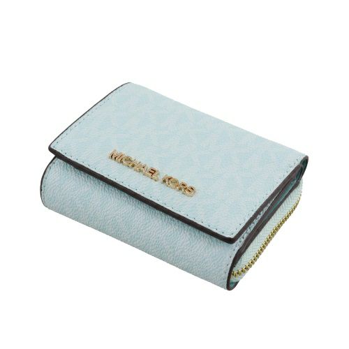 マイケルコース 三つ折り財布 レディース JET SET TRAVEL ブルー