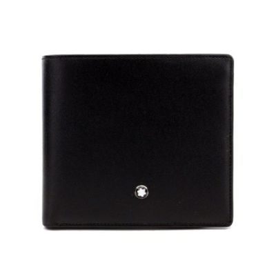 モンブラン 二つ折り財布 メンズ  ブラック MONT BLANC 7164 BK