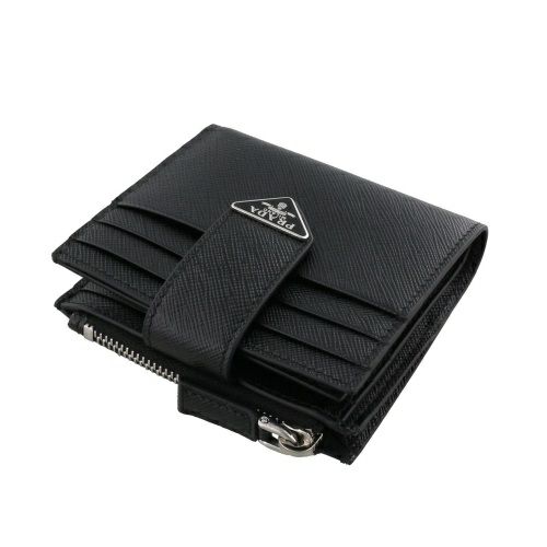 プラダ 二つ折り財布 メンズ SAFFIANO TAB ブラック PRADA 2MC066 2DYG 