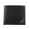 プラダ 二つ折り財布 メンズ SAFFIANO TRIANGOLO ブラック PRADA