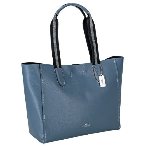未使用】COACH ライトブルー くすみブルーショルダーバッグ トート 