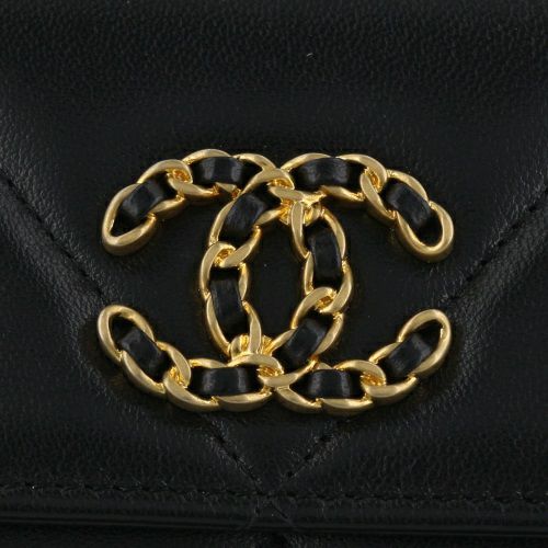 シャネル 長財布 レディース CHANEL 19 ロング フラップ ウォレット ブラック CHANEL AP0955 B04852 94305