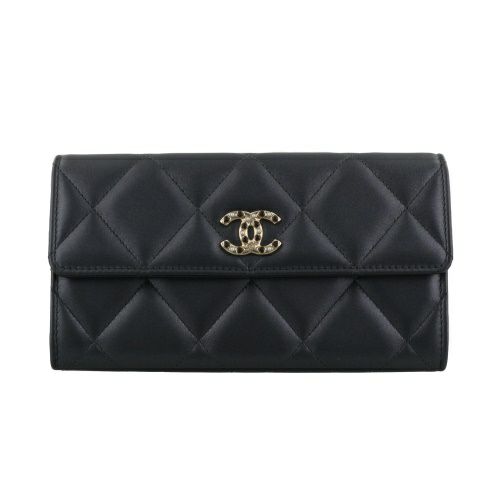 シャネル 長財布 レディース グレー CHANEL AP3327 B10739 N0104