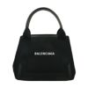 バレンシアガ トートバッグ レディース ネイビー カバス ブラック BALENCIAGA 339933 2AAQH 1096 BLACK BLACK&YEL L WHT