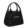 バレンシアガ トートバッグ レディース ネイビー カバス ブラック BALENCIAGA 339933 2AAQH 1096 BLACK BLACK&YEL L WHT