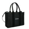 バレンシアガ トートバッグ レディース ハードウェア ロゴ プリント ブラック BALENCIAGA 671402 2103A 1000 BLACK