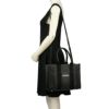 バレンシアガ トートバッグ レディース ハードウェア ロゴ プリント ブラック BALENCIAGA 671402 2103A 1000 BLACK