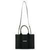 バレンシアガ トートバッグ レディース ハードウェア ロゴ プリント ブラック BALENCIAGA 671402 2103A 1000 BLACK