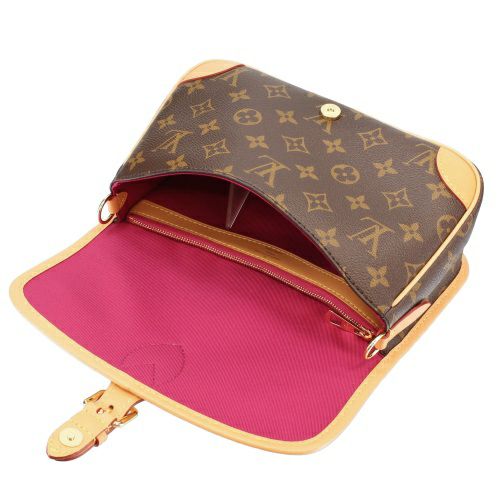 ルイヴィトン ショルダーバッグ モノグラム ディアヌ NM PM ブラウン LOUIS VUITTON M46049 フューシャ | GINZA  LoveLove（ラブラブ）