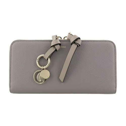 クロエ 長財布 レディース ALPHABET ZIP AROUND WALLET グレー CHLOE CHC21WP941 F57 53 CASHMERE GREY