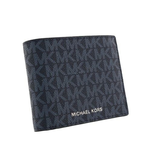 マイケルコース 二つ折り財布 メンズ クーパー シグネチャー ネイビー 
