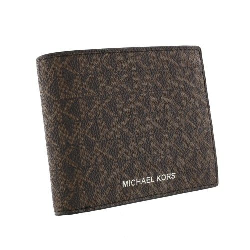 マイケルコース 二つ折り財布 メンズ クーパー シグネチャー ブラウン MICHAEL KORS 36U9LCRF3B BROWN/BLACK