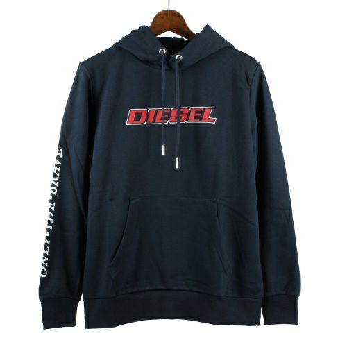 ディーゼル プルオーバーパーカー メンズ ネイビー DIESEL A02967 
