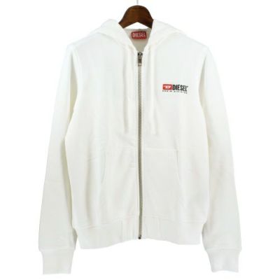 ディーゼル パーカー メンズ ホワイト DIESEL A03769 0BAWT 100 WHITE ...