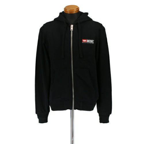 ディーゼル パーカー メンズ ブラック DIESEL A03769 0BAWT 9XX BLACK 