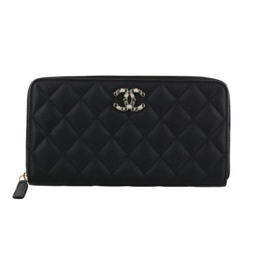 シャネル 長財布 レディース ココマーク ブラック CHANEL AP3601 B14343 94305